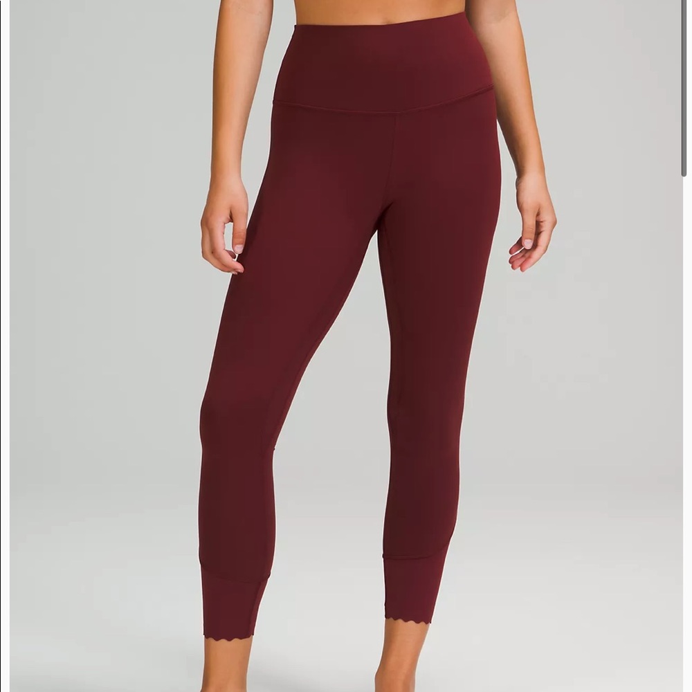 Mauve lululemon Align Scalloped Hem High-Rise Pant 25"